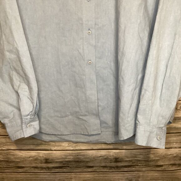 Vintage Ol' Paint Shirt Womens XL Blue Austin Texas Chambray Embroidered - Picture 6 of 10